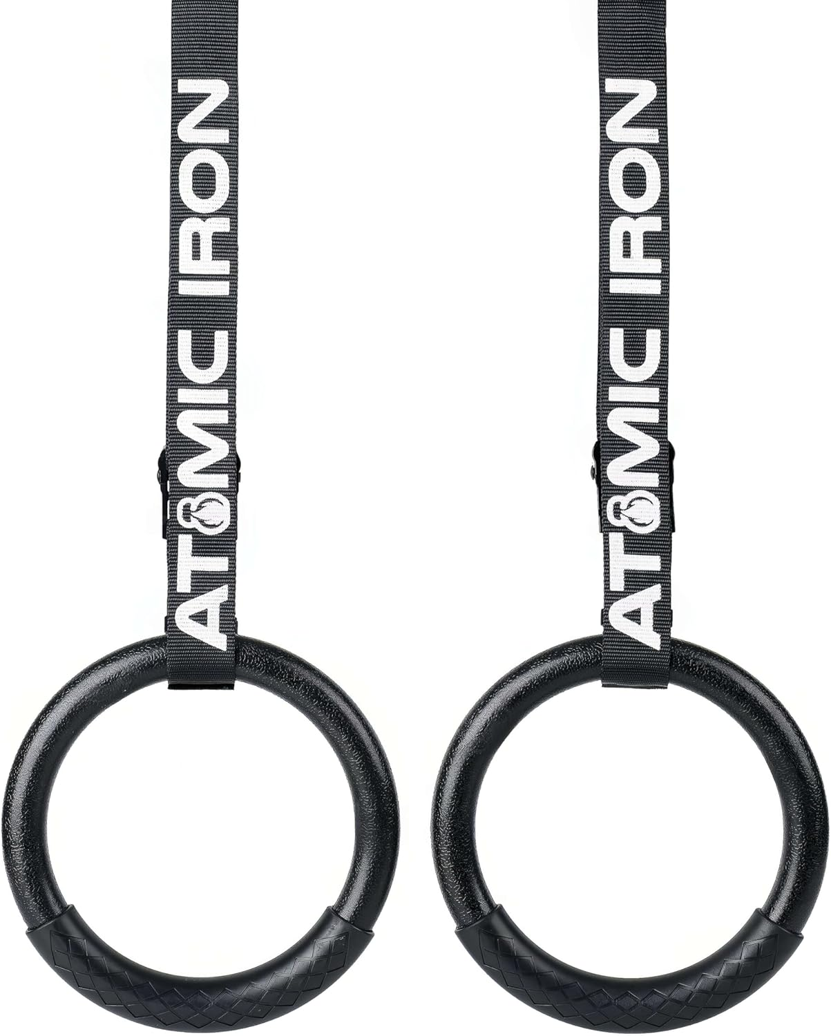 Outdoor Gymnastic Rings Premium with Grip Handle - Waterproof for outside Fitness & Calisthenics White image number 1