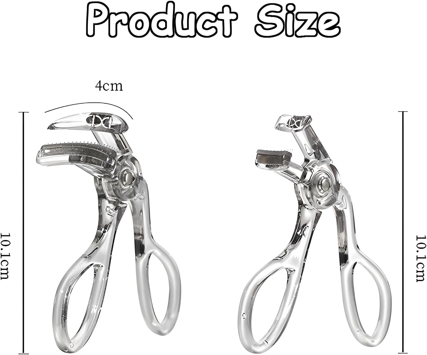 Taoluwin Eyelash Curler Kit, 2 Pack Wide-Angle Lash Curlers with Partial Eyelash Curler, Soft Silicone Pad for Damage-Free Curled Eyelashes, for All Eye Shapes image number 6