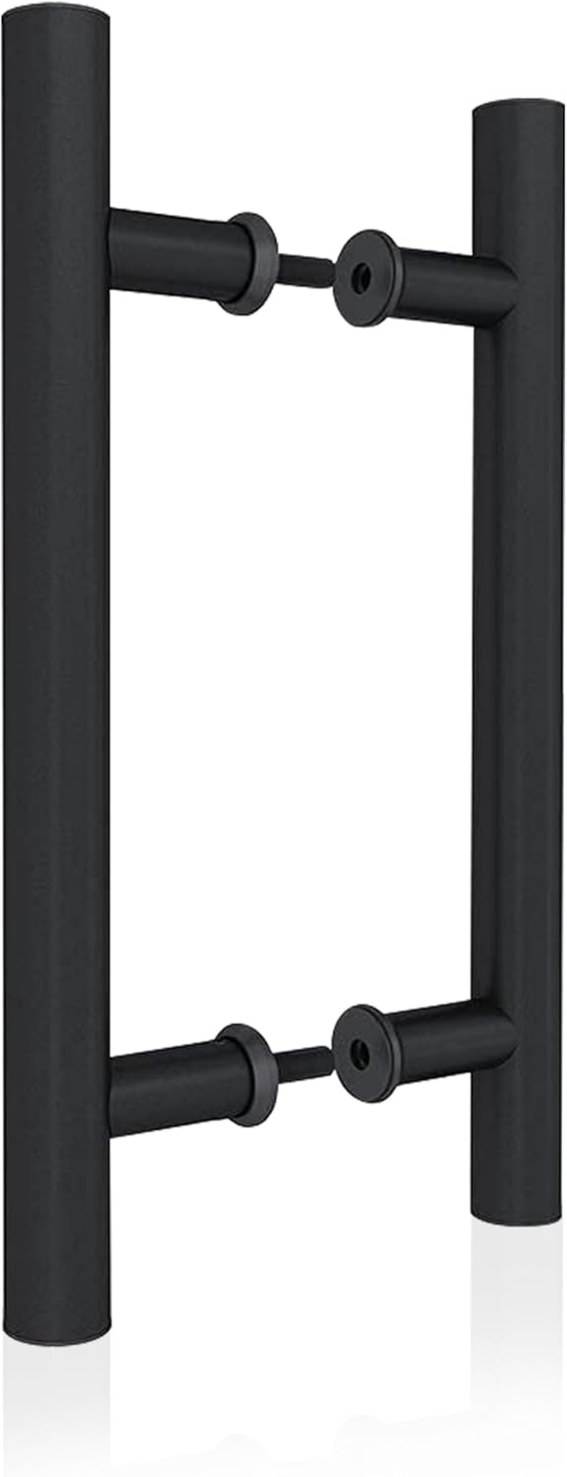 JUBEST 12" H Shape Sliding & Swing Door Handle, Matte Black Carbon Steel, Easy to Install image number 7