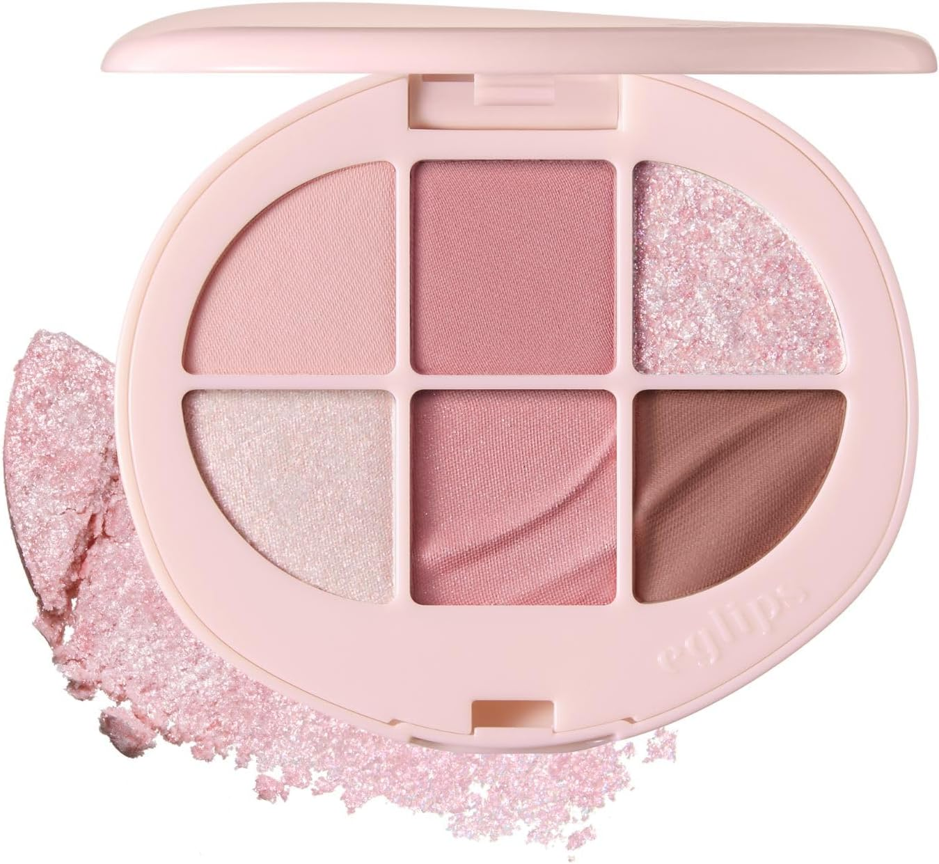 EGLIPS Soft Eye Palette - All-In-1 Multi-Use Eyeshadow Palette Smooth Matte Texture & Shimmer & Glitter Blendable Shades Lightweight Buildable Korean Makeup K-Beauty (04 SUN-KISSED)