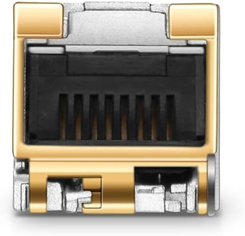 10Pcs 1000BASE-T Copper SFP Transceiver, SFP to RJ45, 1G Gigabit SFP-T Ethernet Module for Cisco GLC-T/SFP-GE-T, Ubiquiti UF-RJ45-1G, Meraki MA-SFP-1GB-TX, D-Link, Supermicro, Netgear