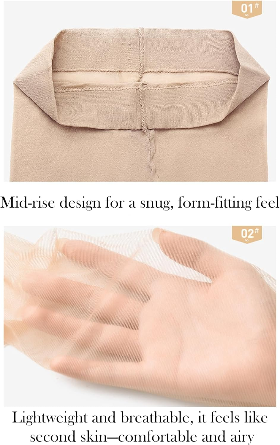 Universal Stretch Anti-Scratch Stockings, Stadardize Universal Stretch Anti-Scratch Stockings for Woman image number 5