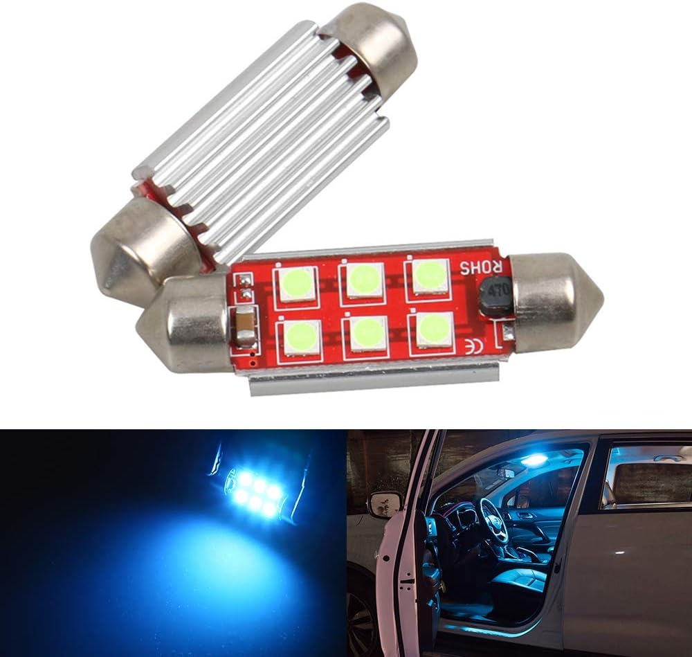 31Mm DE3175 DE3021 DE3022 LED Bulb Dome Light Warm White 3030 SMD for Cars Map License Plate Trunk Side Marker Interior Lights Bulbs Lamps Replacement Bright 12V 2W 1 Year Warranty 1.22 In【1797】