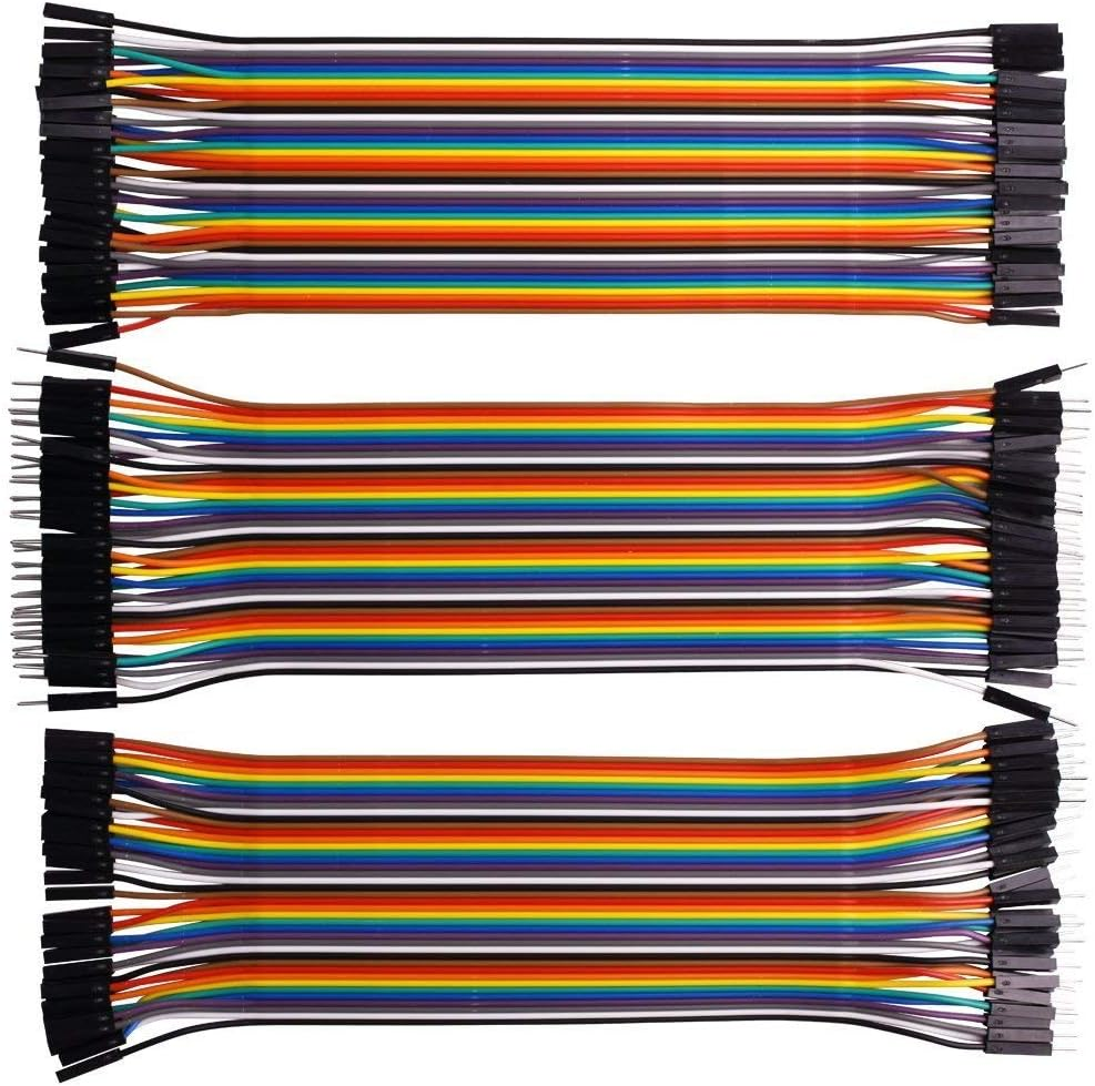 BIGTEDDY 40Pcs Dupont Cable 20Cm Jumper Wire for 2.54Mm Spacing Pin Headers, Multicolor, Copper, 40 Wires, Compatible with Devices with 2.54Mm Spacing Pin Headers image number 2