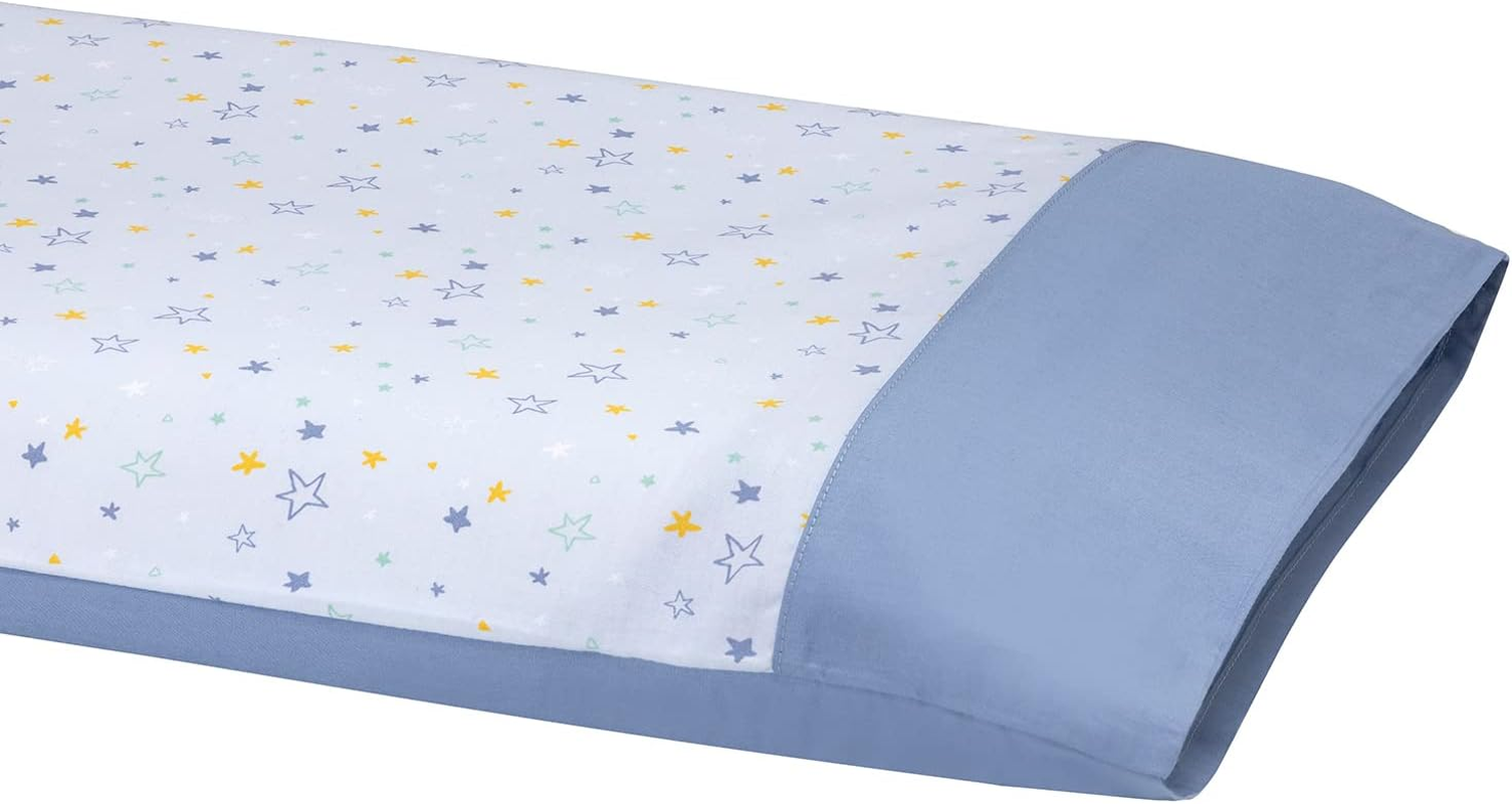 Clevamama Clevafoam Toddler Pillow Case - Blue - Pink image number 3