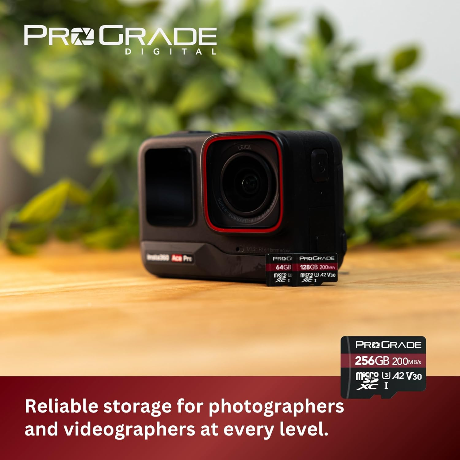 Prograde Digital Microsd Memory Card - V30 Microsd Card for DSLR and Action Cameras - High Speed Transfer of Files & Large Storage - up to 200Mb/S Read Speed (256GB) image number 3