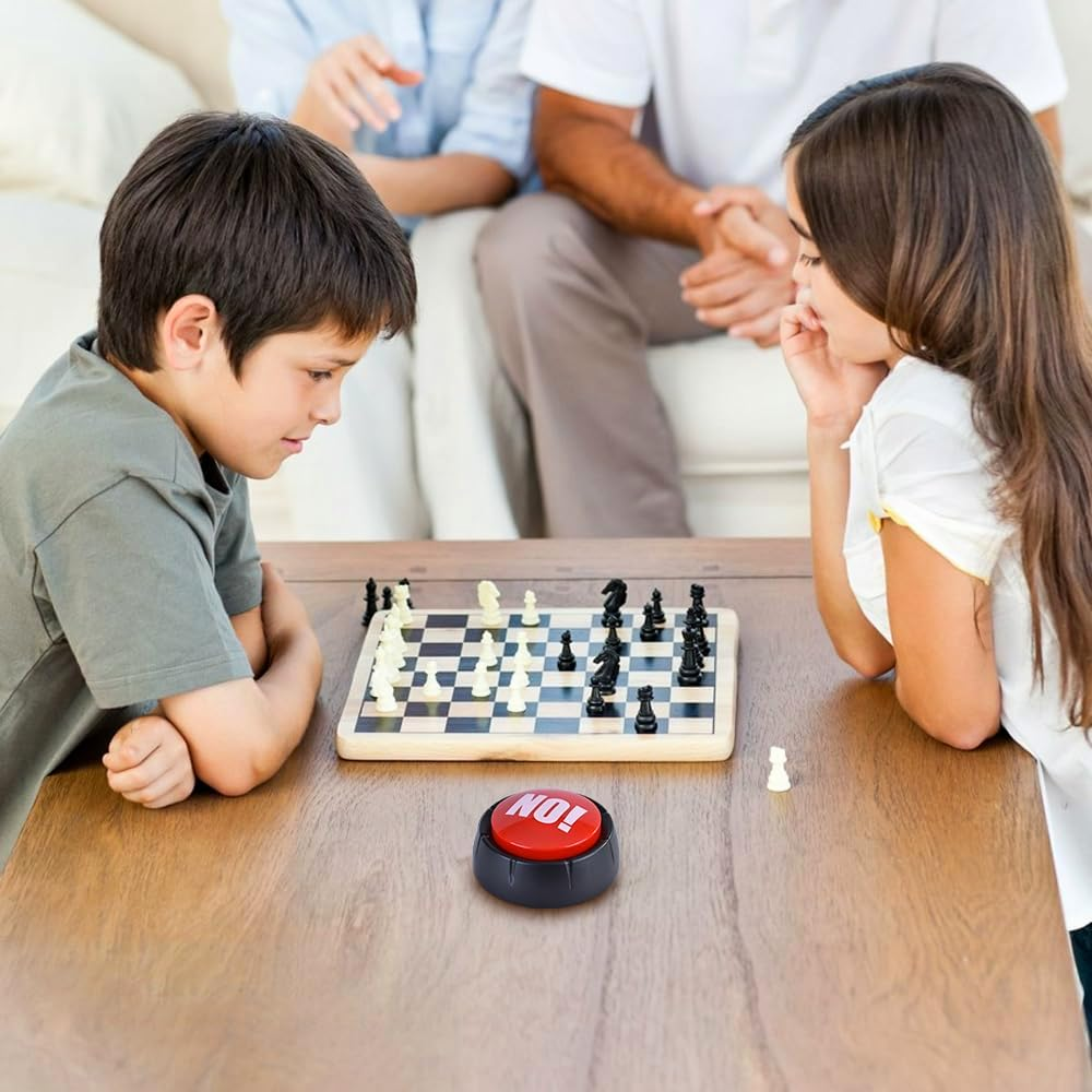 Living Today No Sound Button, Talking No Buzzer Buttons, Answer Buzzers Buttons for Game Show, Sound Button, Gag Gifts