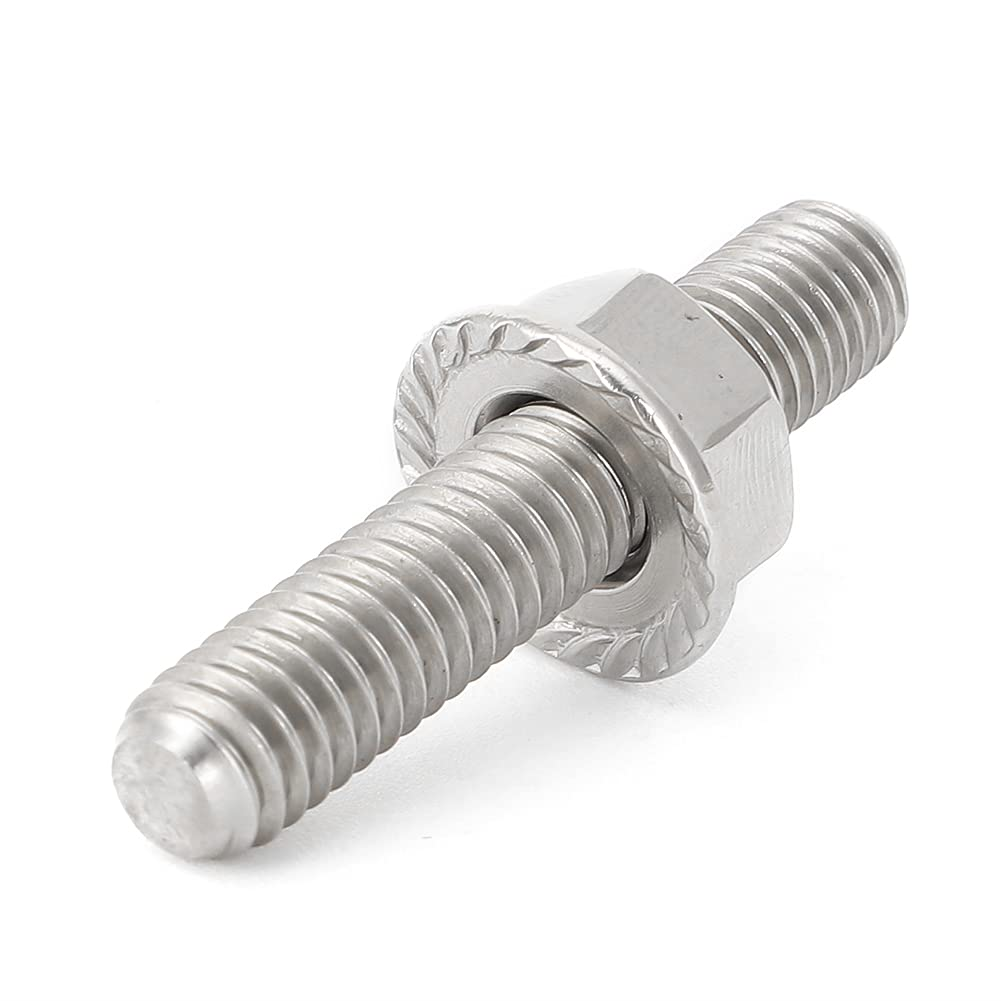 Alpha Rider Exhaust Studs Nuts Kit (8 Pieces) for 1984-2015 Harley Big Twin & 1986-2014 Sportster XL, Replaces OEM #16715-83