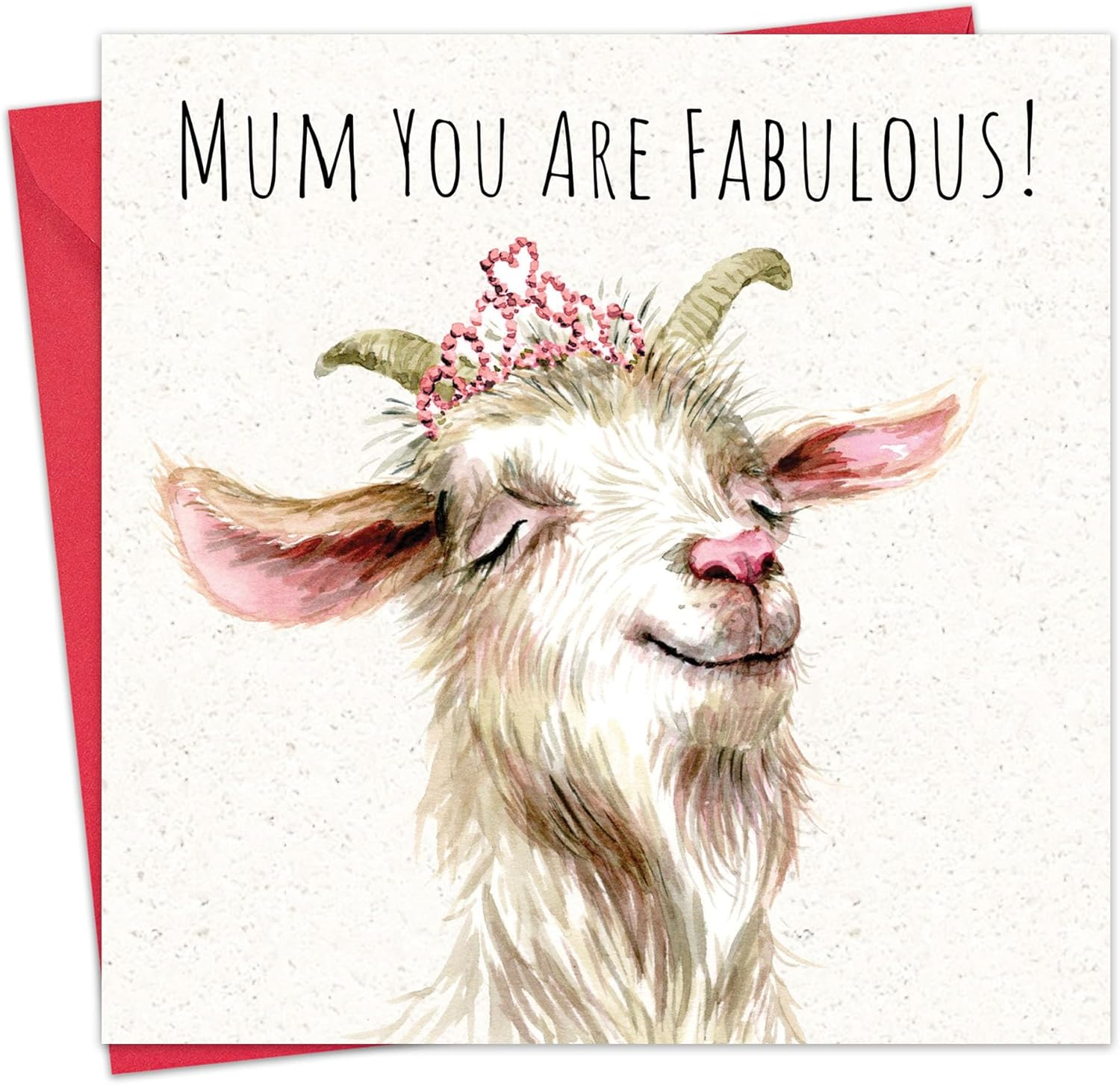 Twizler Funny Mother'S Day Card - Fabulous Goat - Humour Happy Mothering Sunday Card for Mum Mummy image number 6