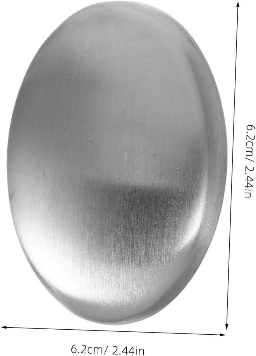 Alipis Metal Odor Absorber Soap Stainless Steel Soap Bar Dual Use Hand Cleaning Odor Removing Dishwasher Safe Safe For image number 5
