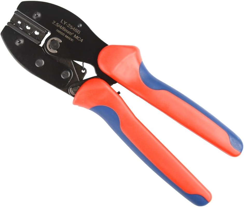 IWISS MC4 Solar Connector Crimping Tools for AWG14-10 2.5/4/6Mm2 Solar Panel PV Cable