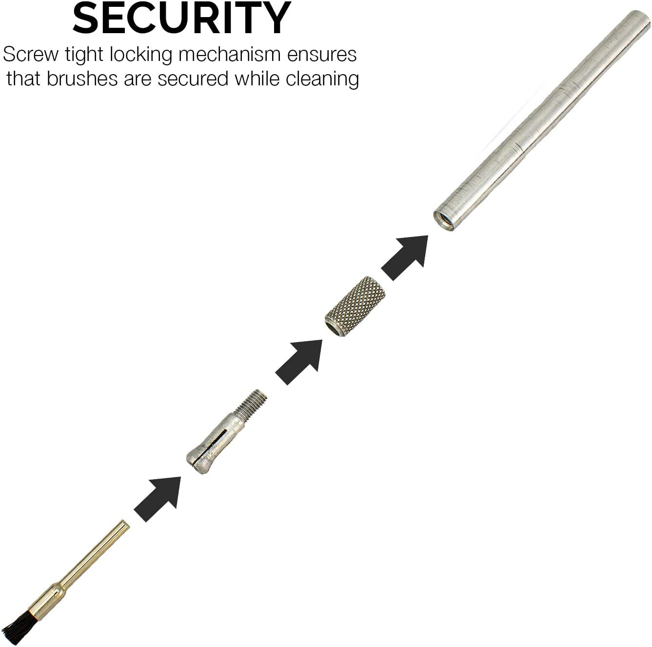 Tooluxe 31209L HVLP Air Spray Gun Cleaning and Maintenance Kit with Storage Case, 22 Piece Complete Set image number 2