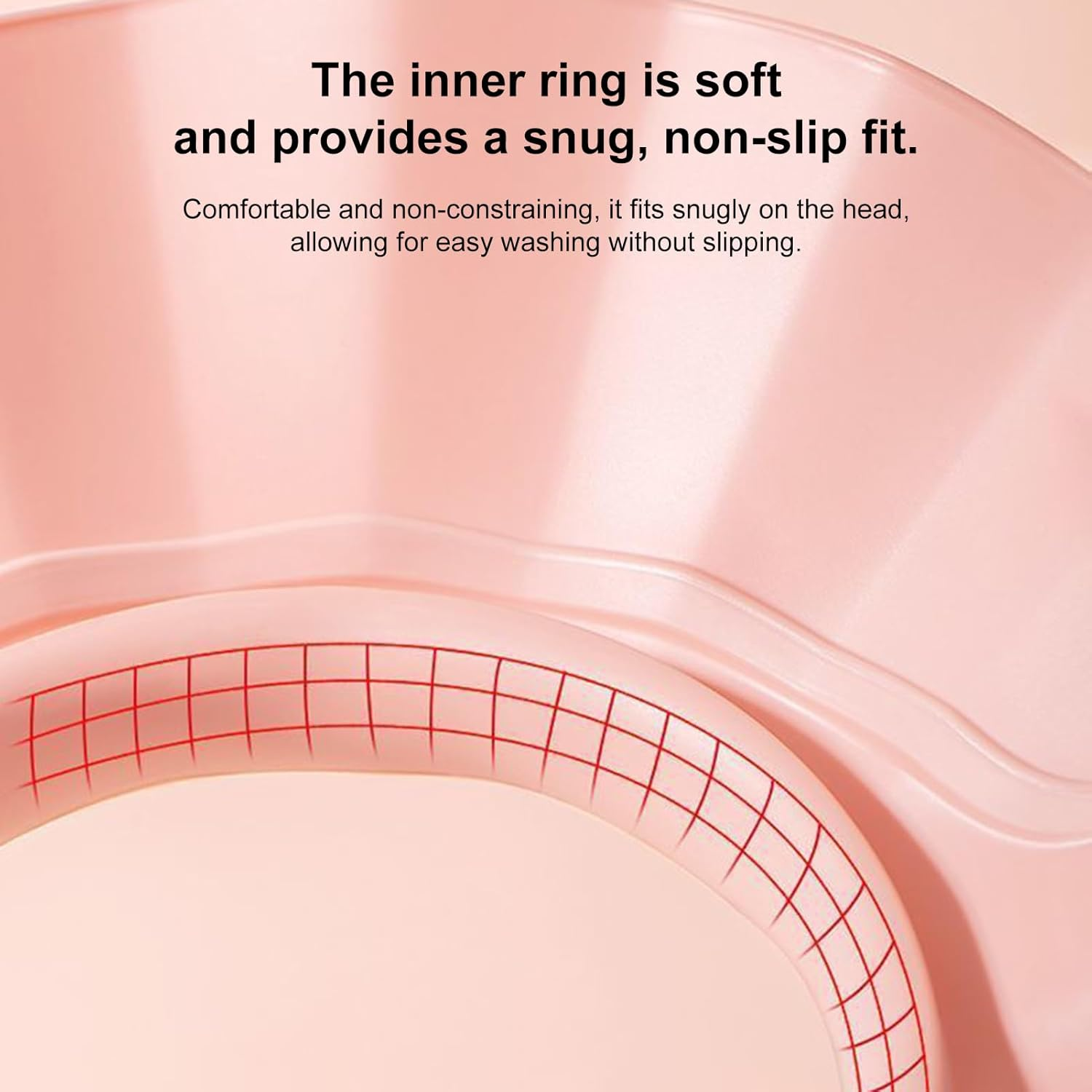 21-Position Hair Washing Shield - Adjustable Shower Cap Shield, 24X24Cm Wide Brim Shampoo Protection Hat | Shower Cap for Adults, Kids & Elderly | Bath Hat for Eye, Ear & Face Protection Hair Wash image number 2