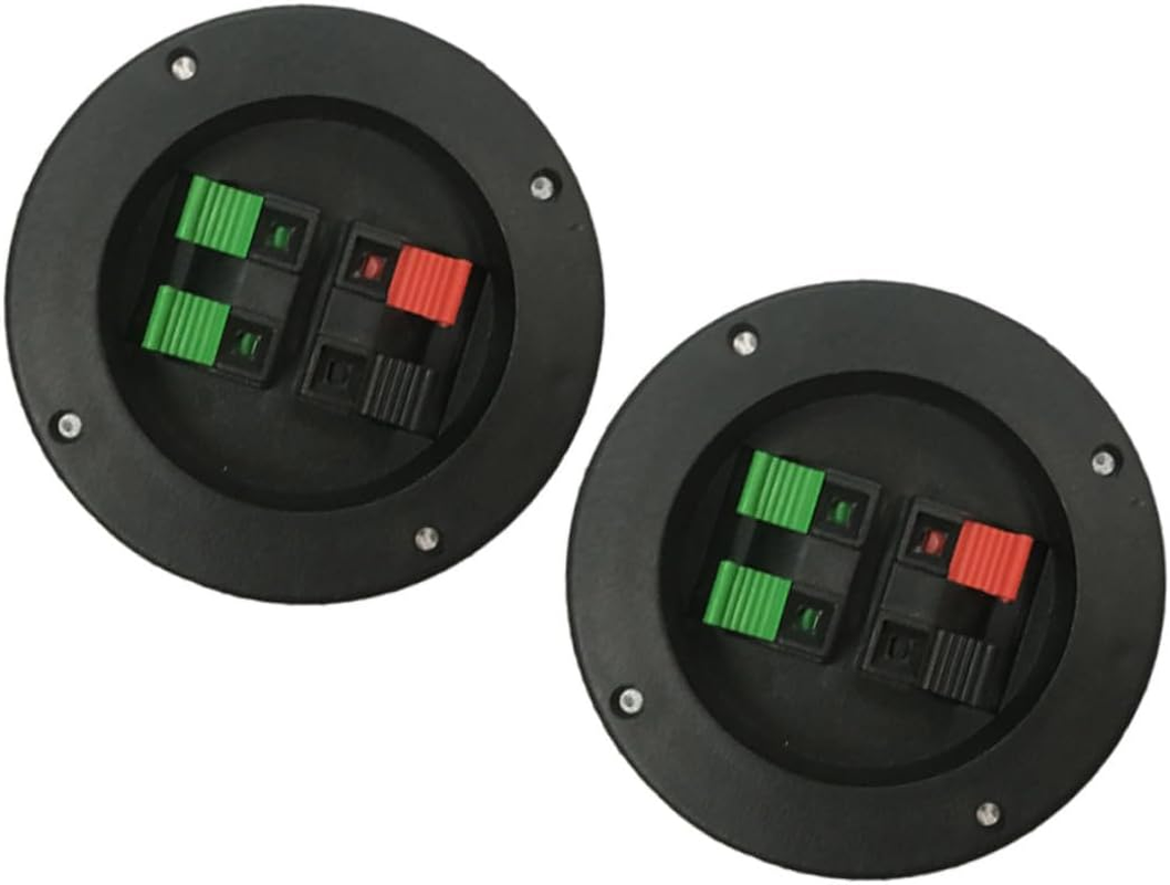 SECFOU 2PCS Loudspeaker Terminal Cups Speaker Connector DIY Sound Equipment Accessories for Home Audio Subwoofer with Secure Pin Terminals image number 1