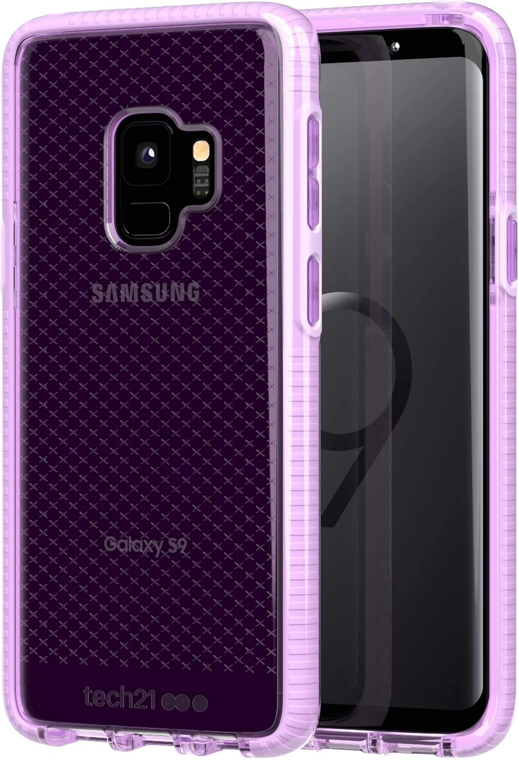 Tech21 Samsung Galaxy S9 - Case, Evo Check | Drop Protection Smokey/Black