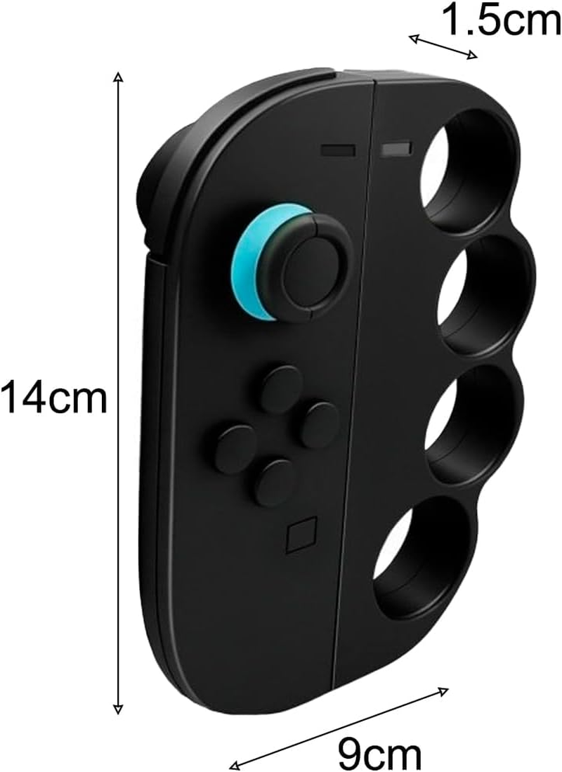 Luzcauwy 2 PCS Fitness Boxing Hand Grip Compatible with Nintendo Switch 2 Joycon Controllers, Fun Family Boxing Game Accessories, Black Handles for More Exciting Gaming Experience