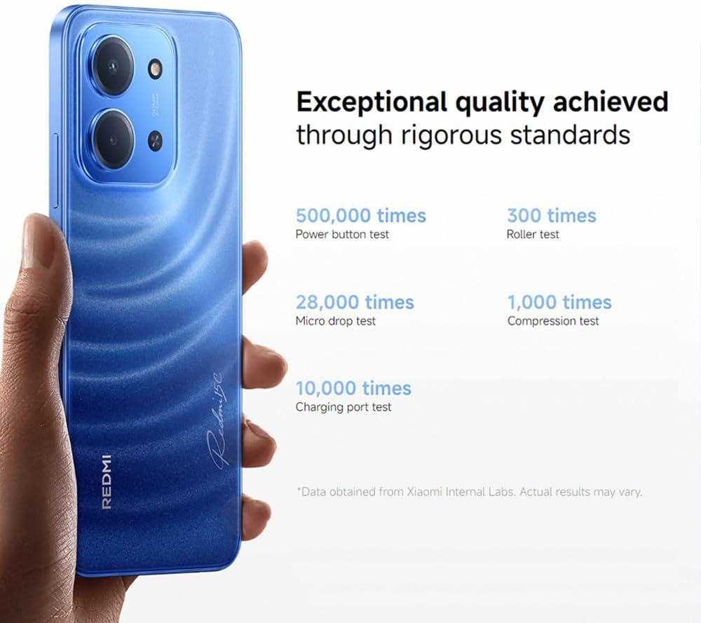 XIAOMI Redmi 15C Smartphone 4GB + 128GB 50MP AI Dual Camera Immersive System 6.9 Inch Display Powerful Octa-Core Processor Massive 6000Mah Battery Powered by 33W Fast Charging (Black) image number 1