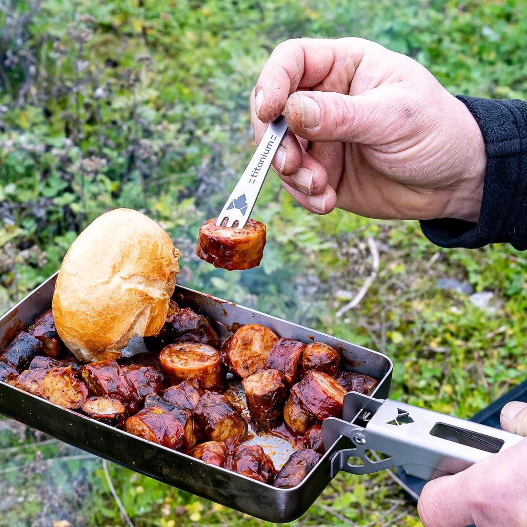 FENNEK Titan Pieker XL in High-Quality Leather Case, Made in Germany, Perfect for Camping, Holidays, Festivals, Bushcraft, Hiking, 1 Piece image number 1