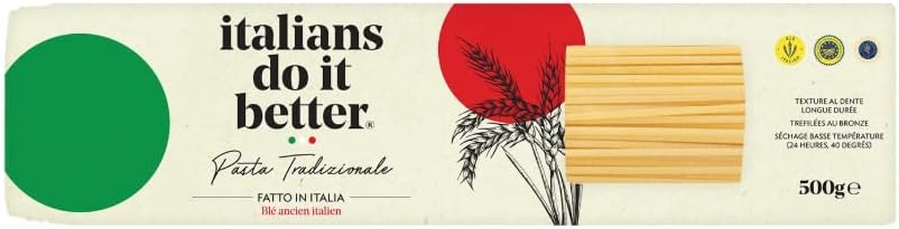 Italians Do It Better Fusilli Pasta, 500G &ndash; Italian Pasta Made with Ancient Wheat Grain, Ideal for Sauces, Al Dente Texture, Durum Wheat Semolina from Gragnano image number 3