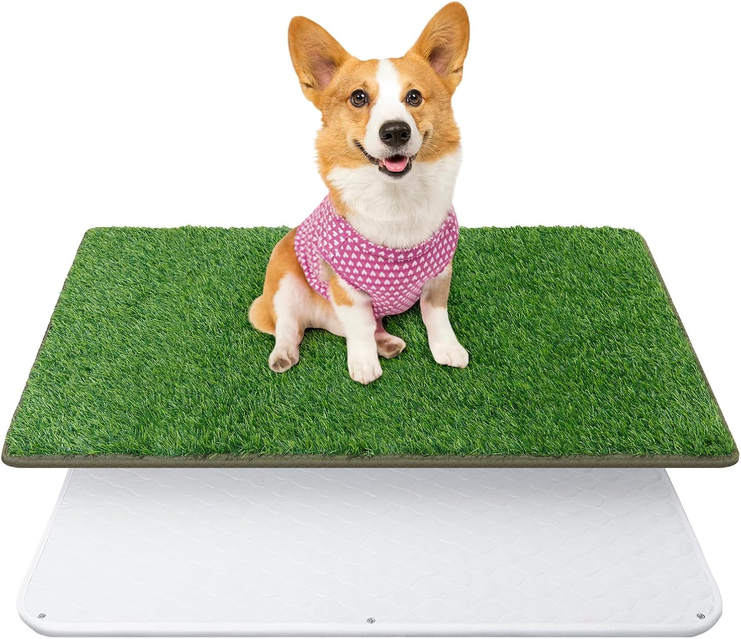 Reusable Dog Toilet, High Permeability Dog Toilet Artificial Grass with Washable Puppy Mat, Puppy Toilet for Home, Apartment image number 1