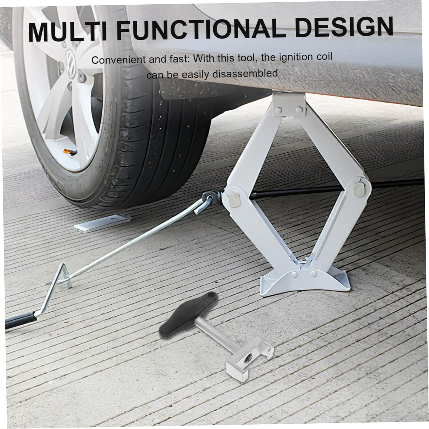 HEALEEP Portable Ignition Coil Puller Tool Spark Disassembly Wrench for Easy Removal Construction for Mechanics and Enthusiasts Lightweight and Compact Design