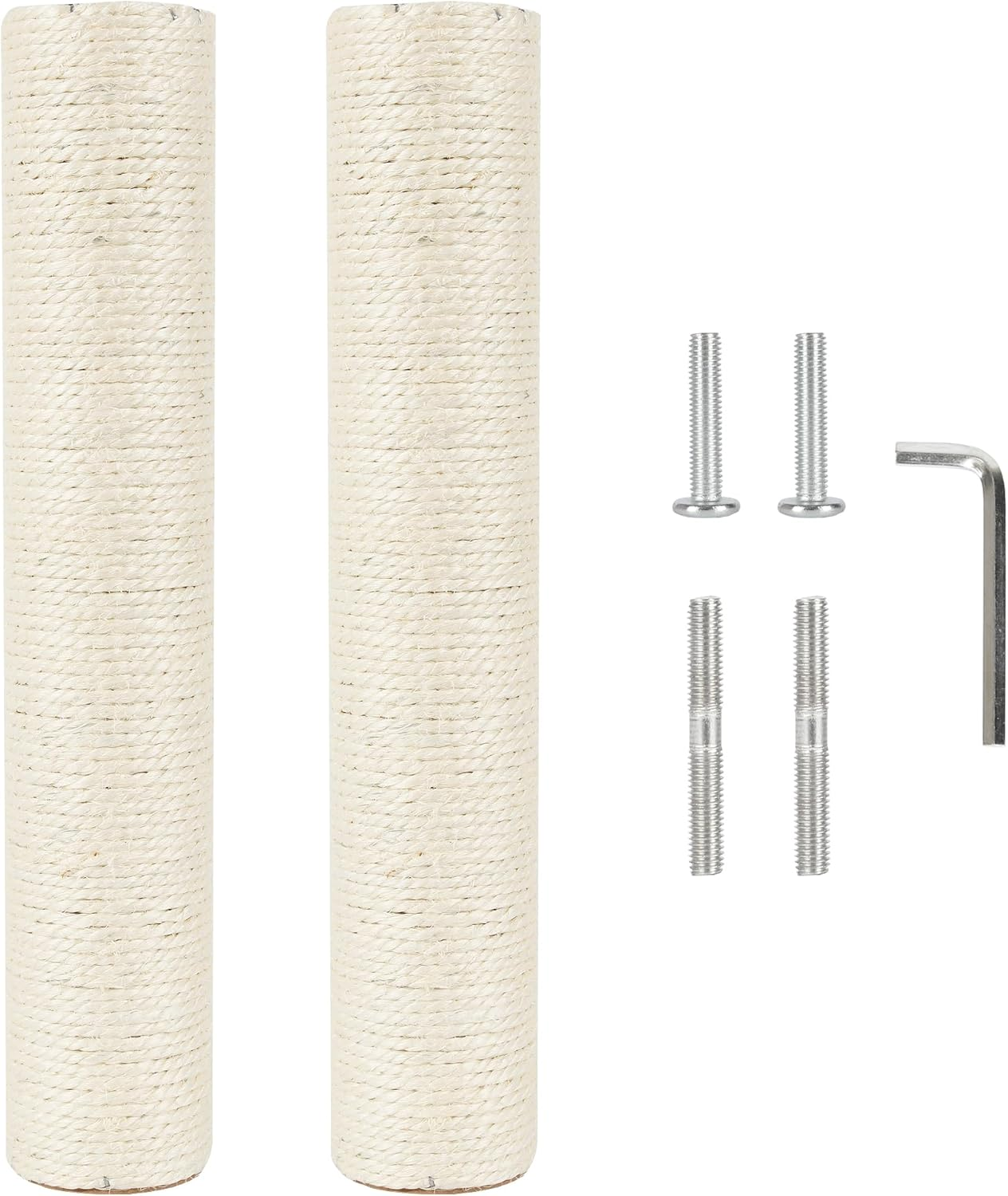 NEUMIHARO 2.9In 7.4Cm Diameter Cat Scratching Post Replacement Pole Sisal Parts for Cat Tower (M8, 40Cm/15.7In) image number 7