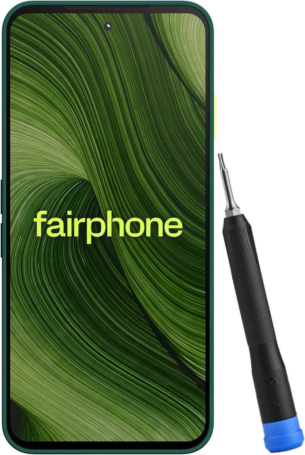 Fairphone (Gen. 6 Smartphone (6.31" Display, 50MP Dual Camera, 8GB/256GB, 4415Mah, Android 15) with Ifixit Precision Screwdriver (Forest Green)