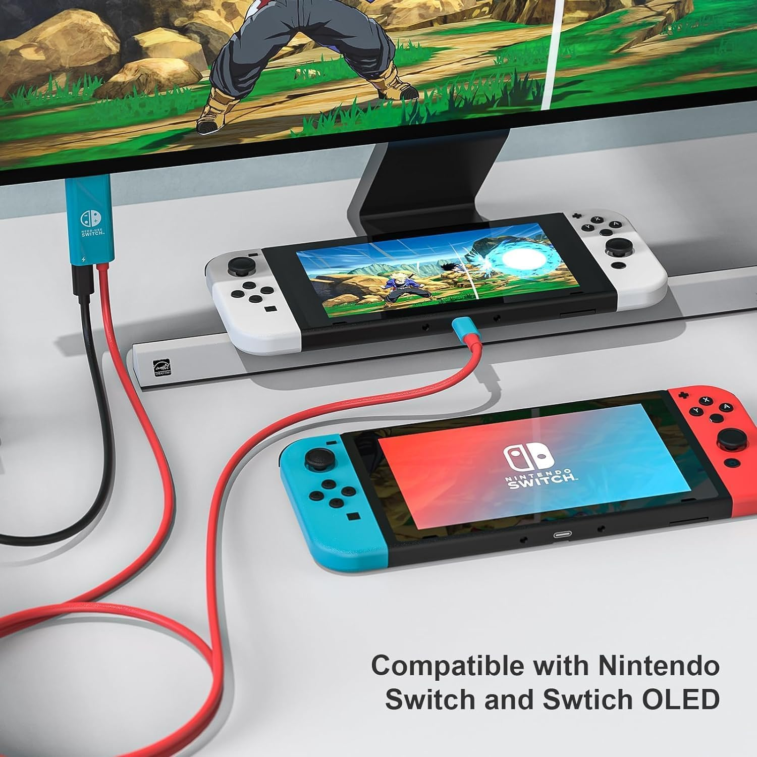 Switch Hdmi Adapter (Black & White) - Black  White image number 5