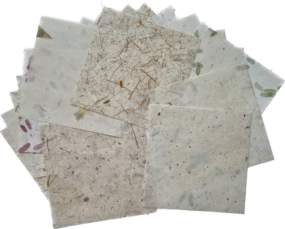 50 Sheets 6 X 6 Inches Natural Fiber Mullberry Tree Square Origami Paper Arts Folding Craft, Decoration Paper, Square Folding Paper DIY Crafts (Tamarind, Rice Straw Etc) image number 6