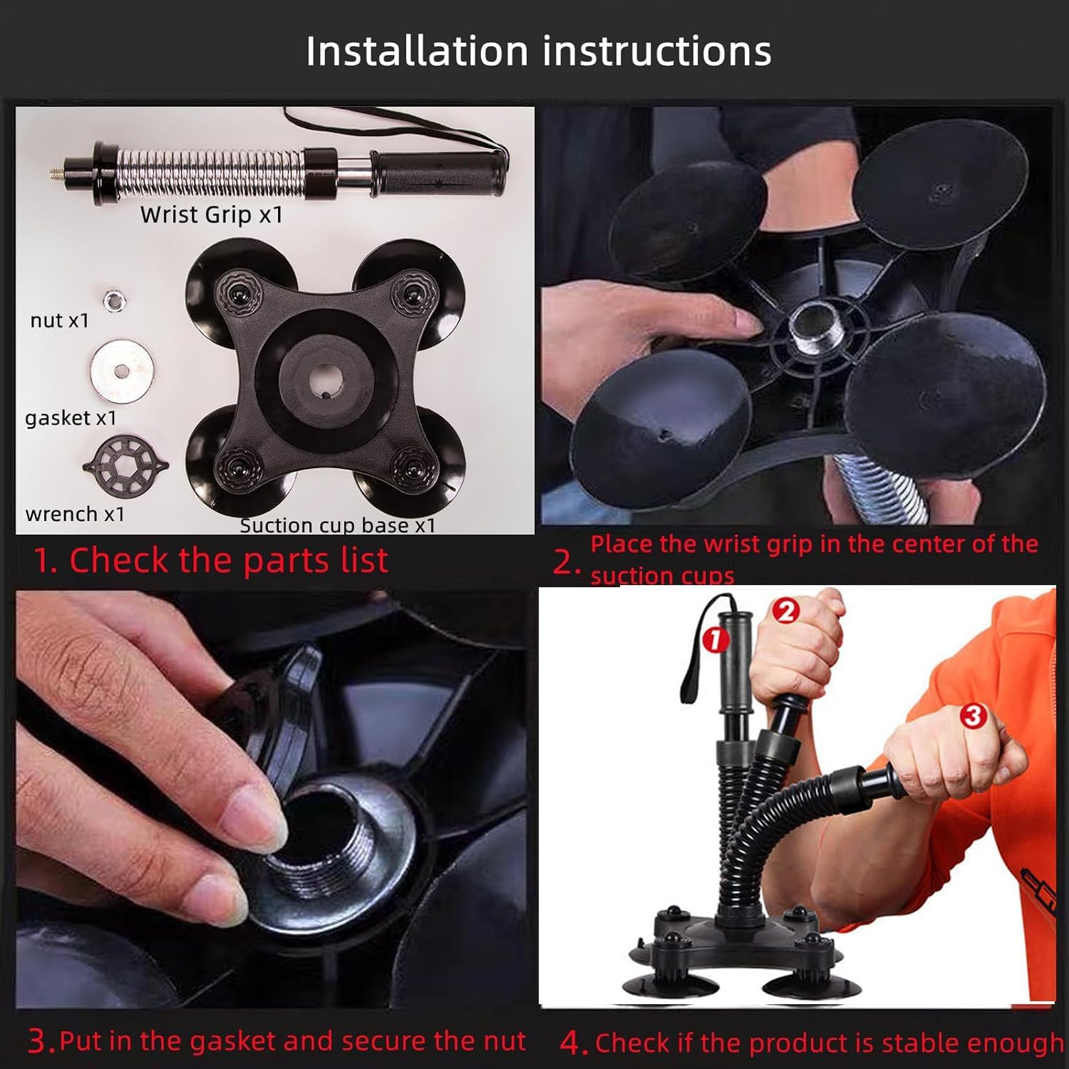 Arm Wrestling Training Equipment, Forearm Trainer Grips and Wrist Exerciser, Arm Strengthener Muscle Developer for Home Fitness, Forearm Strength Training Aid for Men & Women image number 1