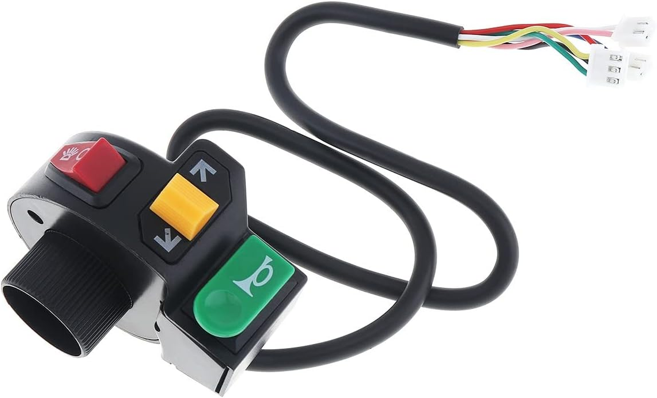 Brake Fog Light Switch for 22Mm Dia Handlebars Motorbike Ac 3 In1 Motorcycle Switch Electric Bike Scooter ATV Quad Light Turn Signal Horn On/Off Button image number 6