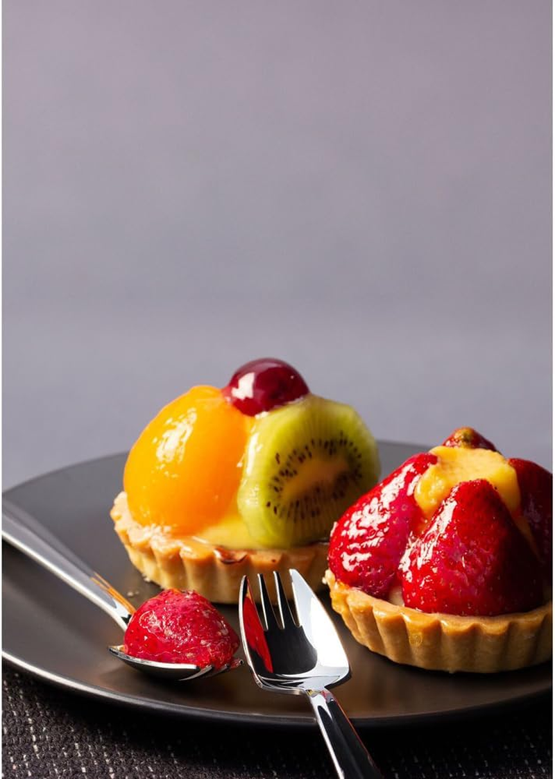 Splayd Spork Set of 8 in Mirror Finish with 18/8 Stainless Steel | 178Mm in Length | Luxurious Gift Box | Hand-Finished for Durability and Style, Ideal for Casual and Formal Dining Occasions image number 1