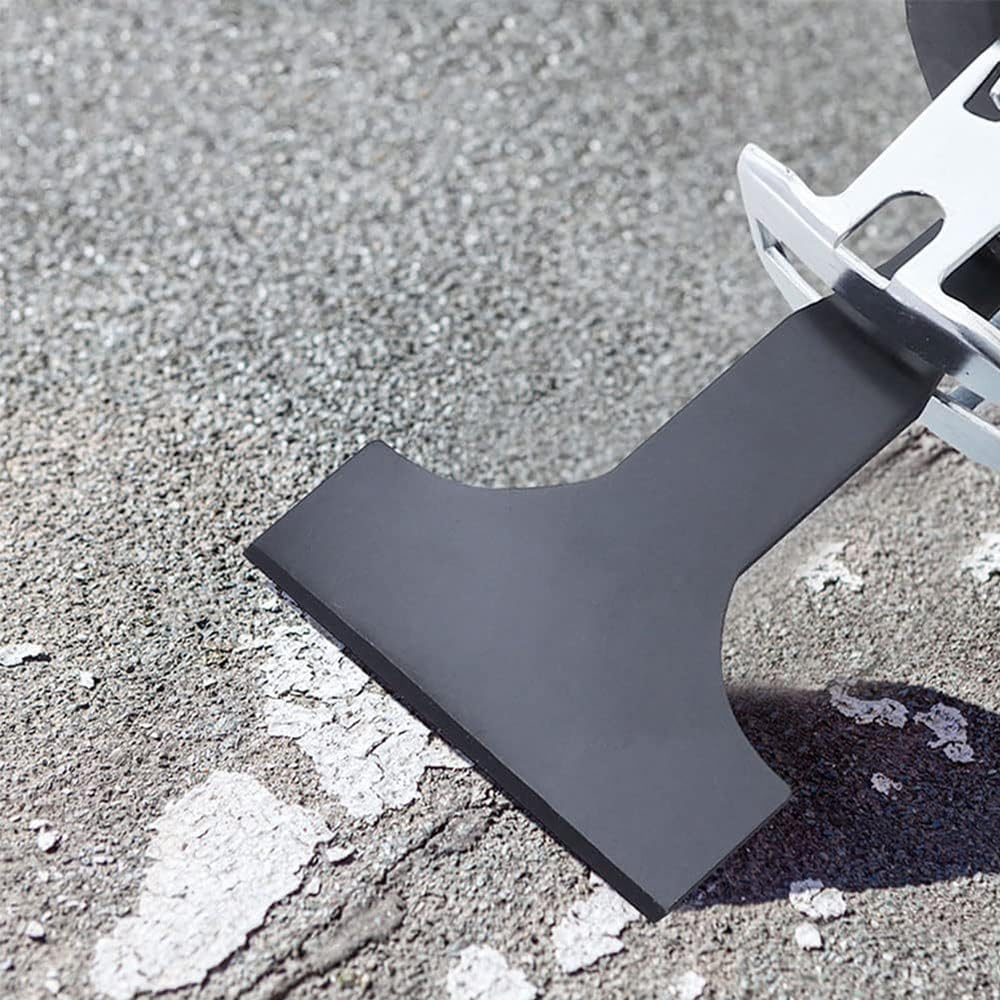 4PCS Reciprocating Saw Scraper Blade, Multifunctional High Carbon Steel Tile Cleaning Tools, Scraping Tool Attachment for Reciprocating Saw for Remove Linoleum, Glue, Vinyl Flooring (Black) image number 4