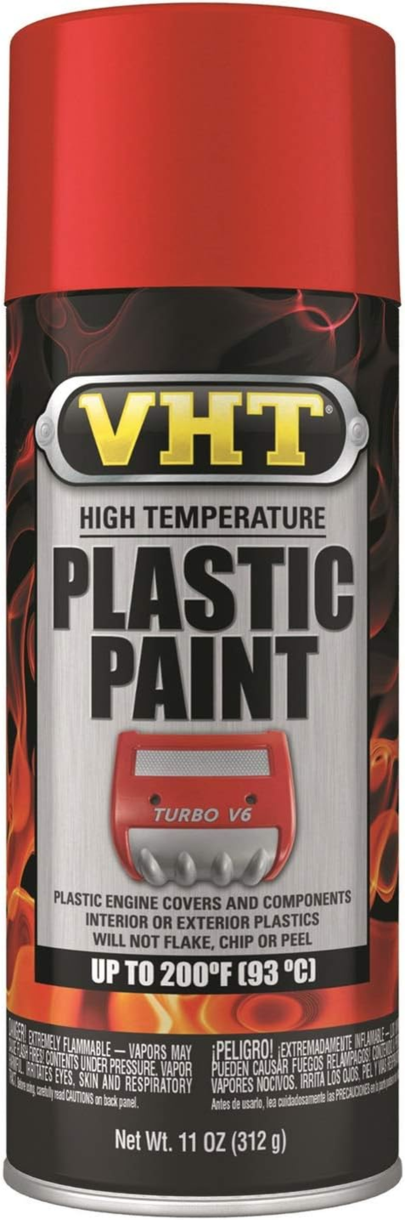 VHT High Temperature Plastic Paint Gloss Red image number 1