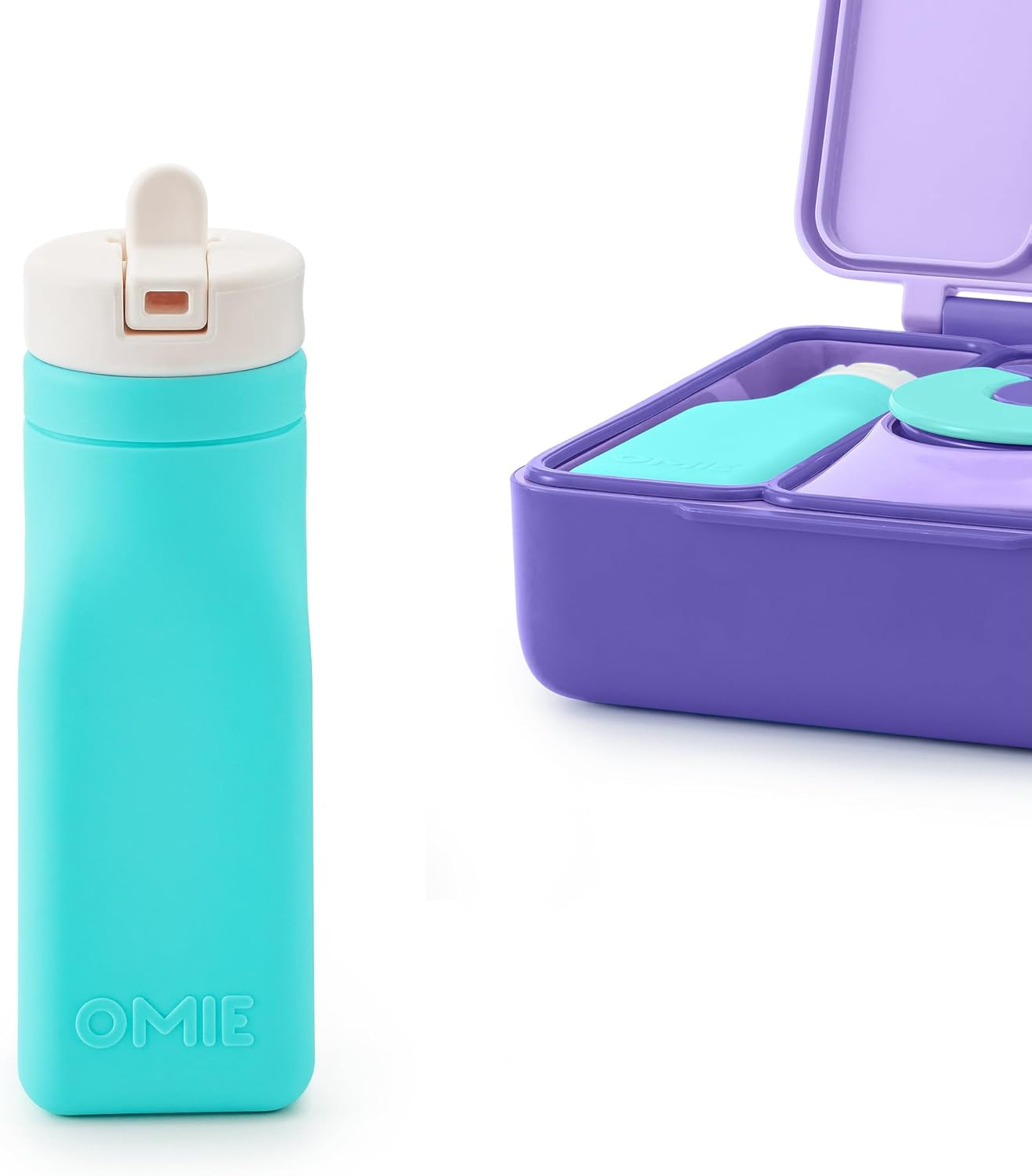 Omie Omiebottle Silicone Drink Bottle 250Ml - Teal image number 1