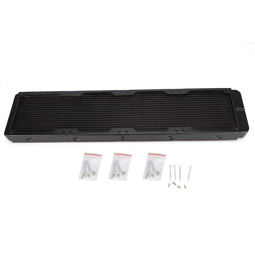 Computer Radiator Water Cooling System 18-Tubes 480Mm G4/1 Aluminum Heat Exchanger Air-Water Cooled Heatsink PC CPU Cooler for Desktop Fast Heat Dissipation image number 2