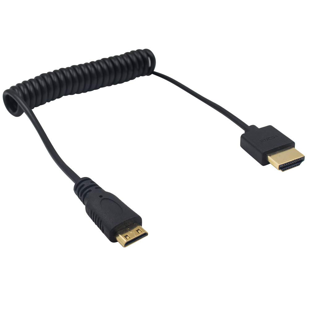 Duttek Mini HDMI to HDMI Cable, Ultra-Thin HDMI Male to Mini HDMI Male Cable Support 4K Ultra HD, 1080P, 3D,For Projector, Monitor, Camcorder(Hdmi 2.0) (1.2M/4FT) image number 2