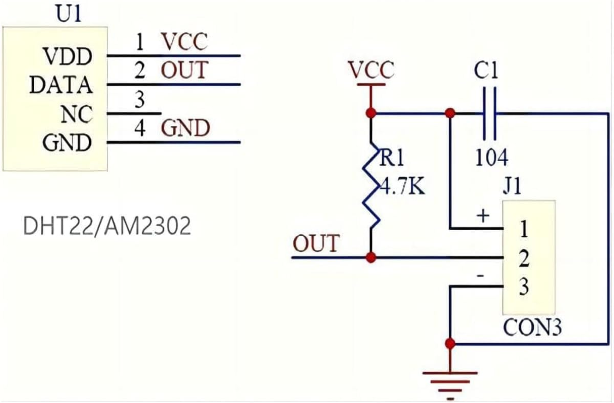 2PCS DHT22 Single Bus Digital Temperature and Humidity Sensor AM2302 Module Electronic Building Block Compatible with Arduno image number 1