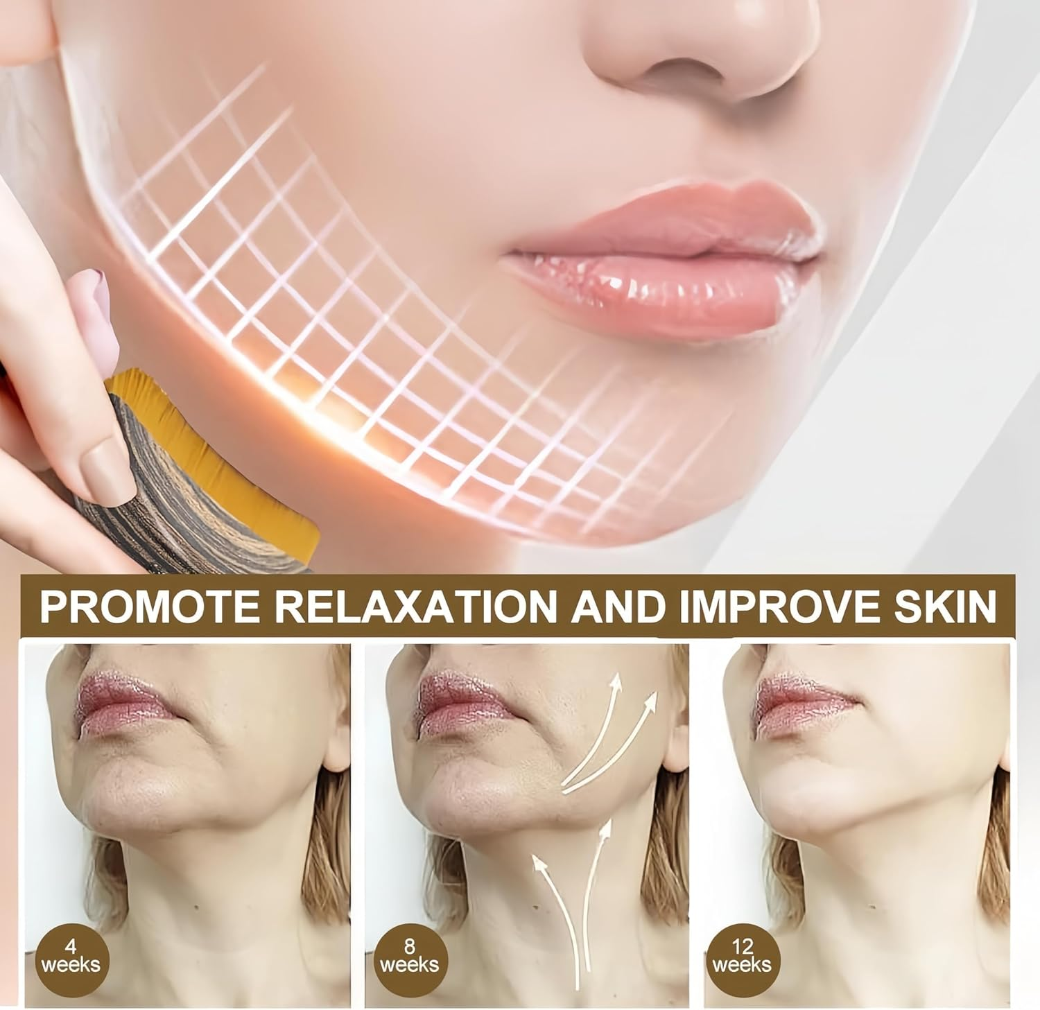 Lymphatic Contour Face Brush, Dry Face Brush for Lymphatic Drainage Massager -Anti-Puffiness, Lift, Chin & Jawline Sculpting (1PCS Soft Gua Sha Brush)