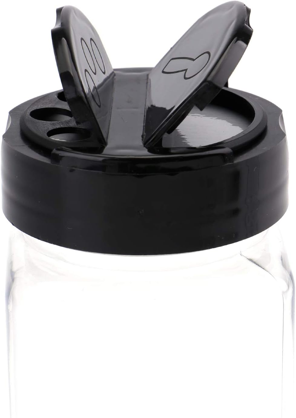 Bekith 16 Pack 9 Oz Plastic Spice Jars Bottles Containers with Black Cap &ndash; Perfect for Storing Spice, Herbs and Powders image number 5