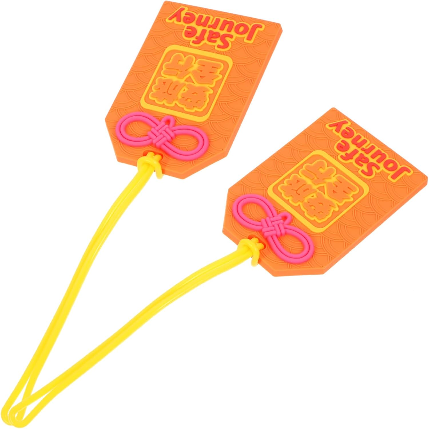 OATIPHO 6Pcs Silicone Luggage Tags Decorative Travel Suitcase Tags Luggage Name Id Card for Outdoor Travel Carry Bags image number 3