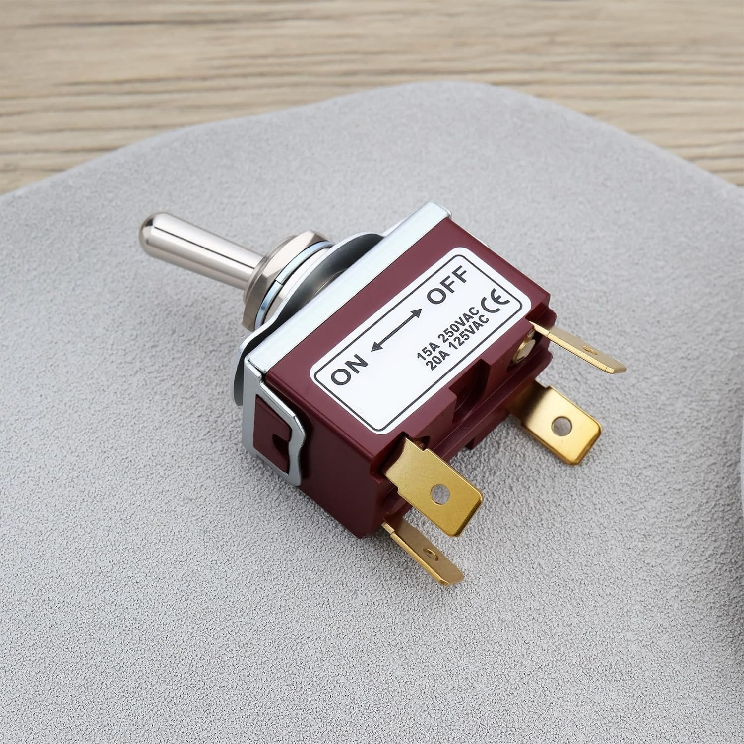 OTOTEC 4Pcs 4Pin 2 Terminal Toggle Switch 15A 250V Boot DPST ON-OFF Suitable for Cars Boats Yachts and Marine Vessels image number 1