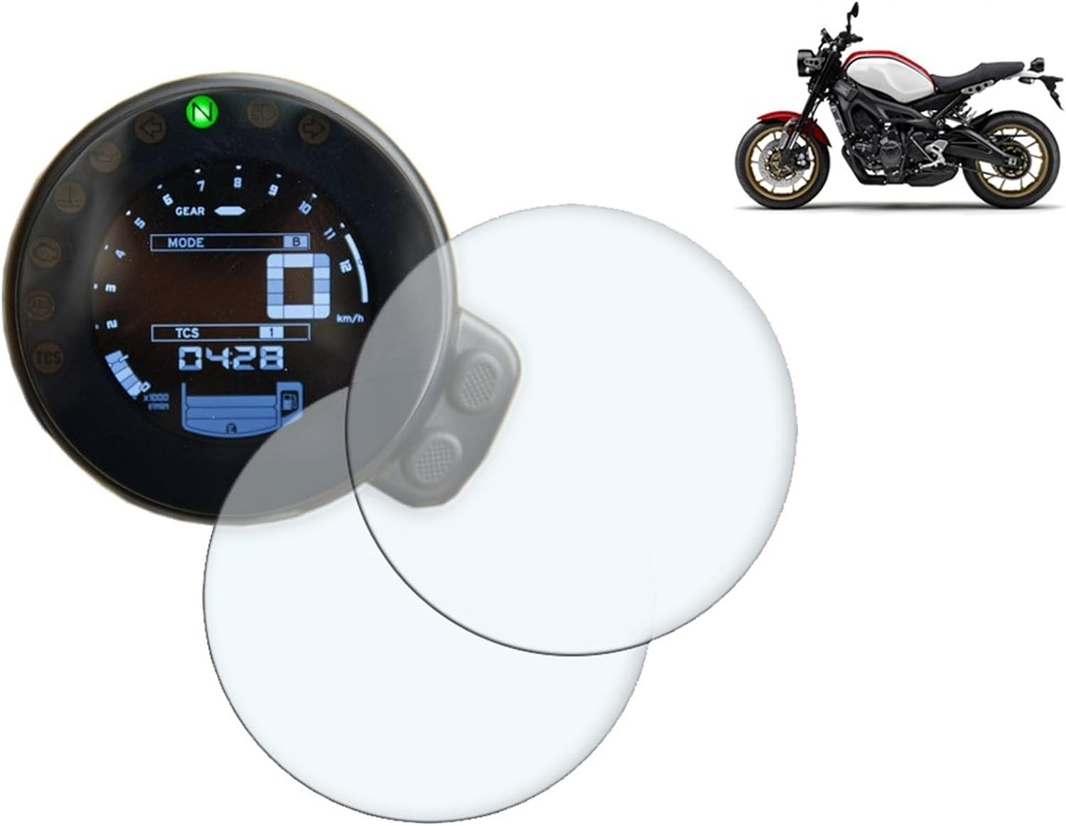 Cluster Screen Protection Film, EVURU for Yamaha XSR700 XSR900 XSR 700 XSR 900 2016 2017 2018 Motorcycle Accessories Cluster Scratch Protection Film Screen Protector image number 2