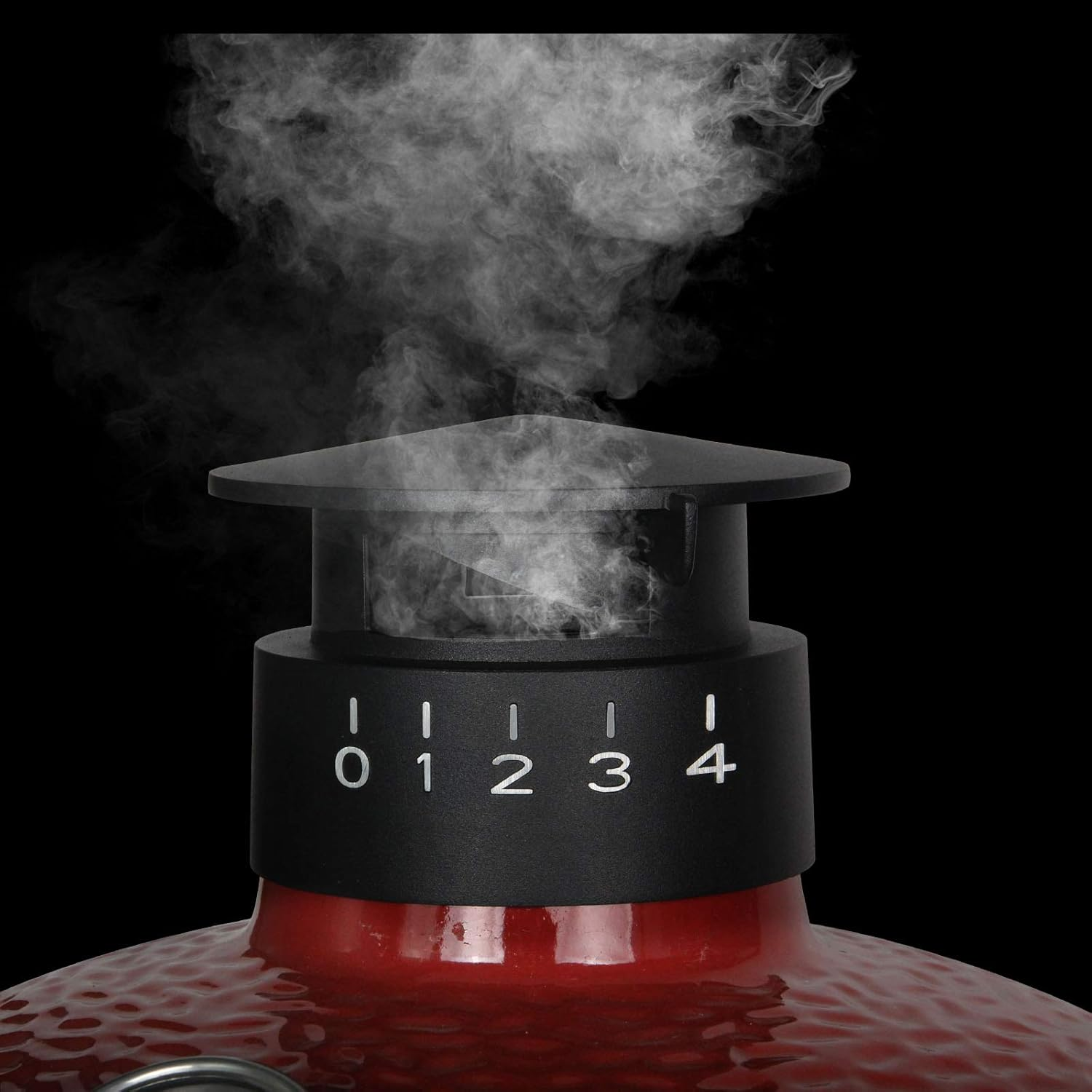 Umbrella Cast Iron Cap for Kamado Joe Classic & Big Joe Series - Replacement Dual Function Metal Chimney Top Parts image number 5