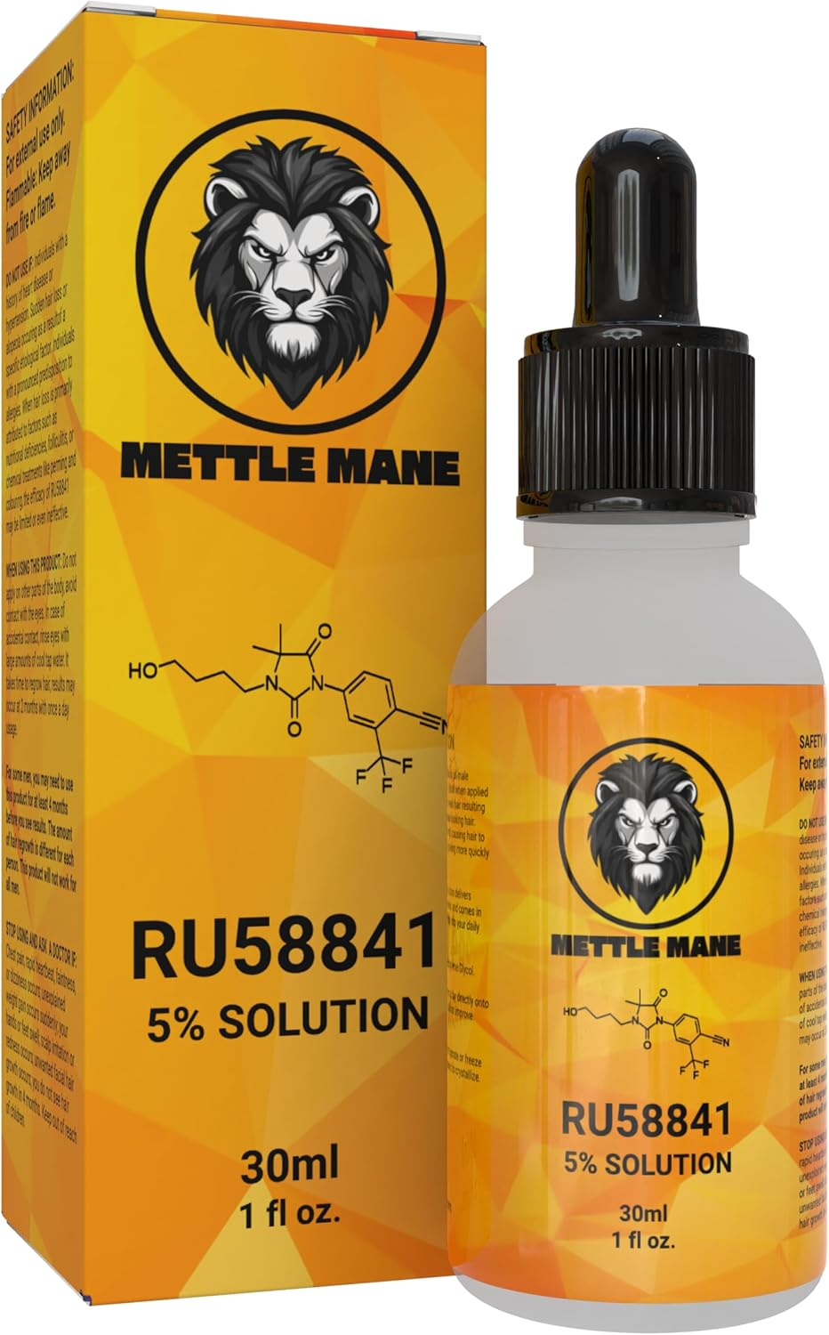 Mettle Mane - RU58841 5% Solution (50Mg/Ml) Hair Serum - 30Ml Bottle image number 3