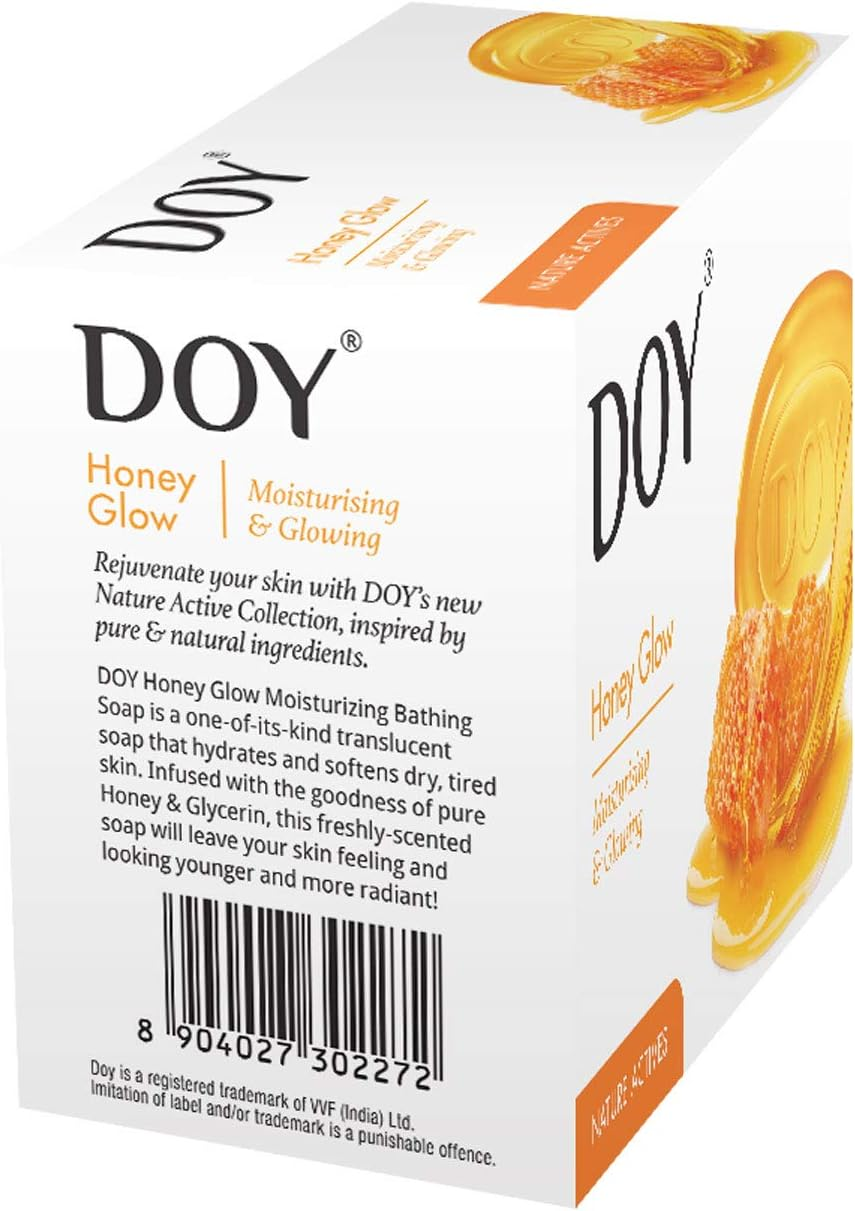 Doy Honey Glow Soap, 125 G (Pack of 4) image number 2