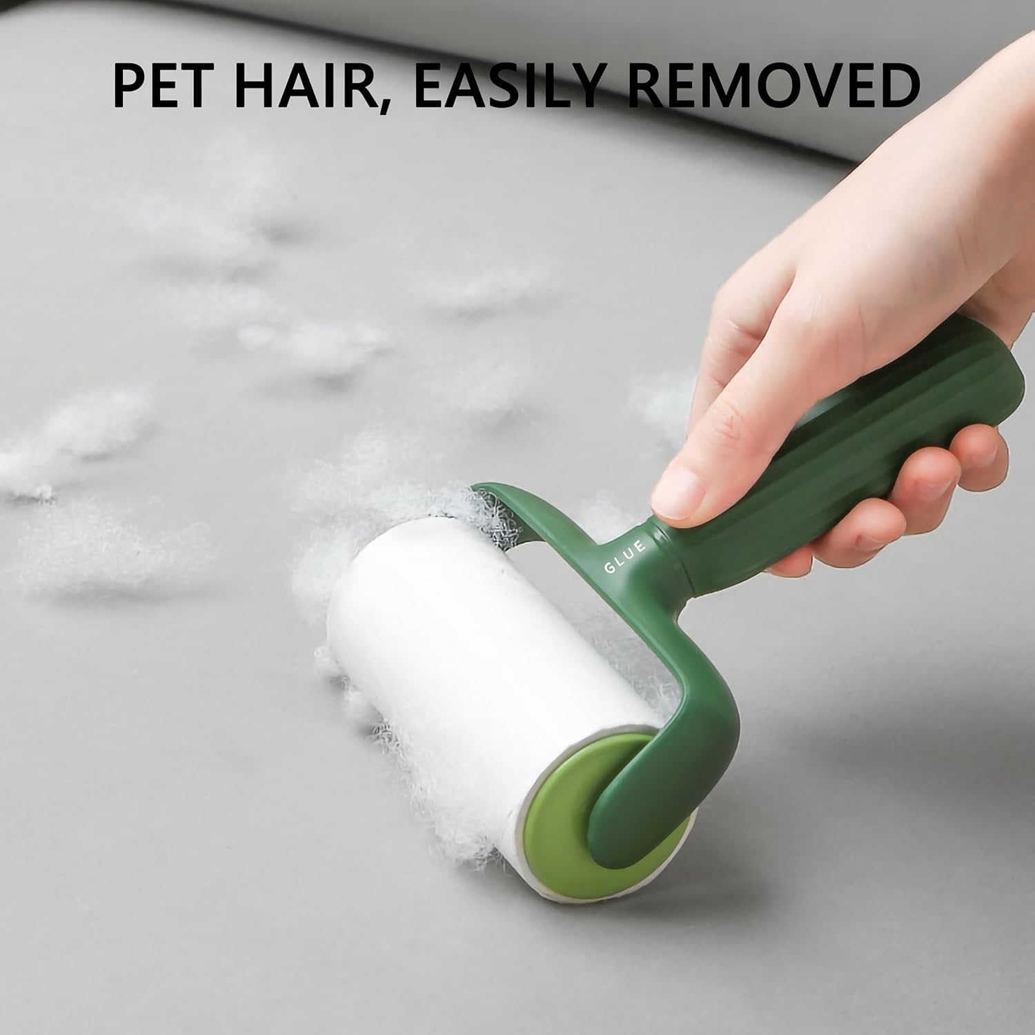 YAVO-EU Extra Sticky Lint Roller, 6 Rolls with 1 Dispenser, Extra Sticky Lint Roller, Lint Roller, Pet Hair, Suitable for Clothes, Hair, Cat Hair, Dog Hair image number 3