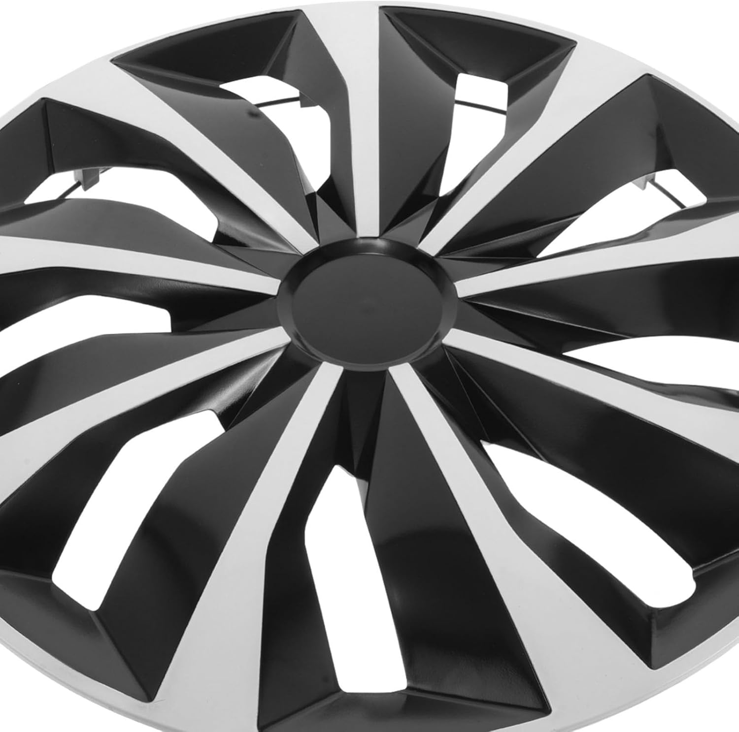 MUCKLILY Universal 15-Inch Car Wheel Hubcap Cover Set Sturdy Plastic Tire Covers for Vehicles Effective Protection for Cars and Suvs image number 2