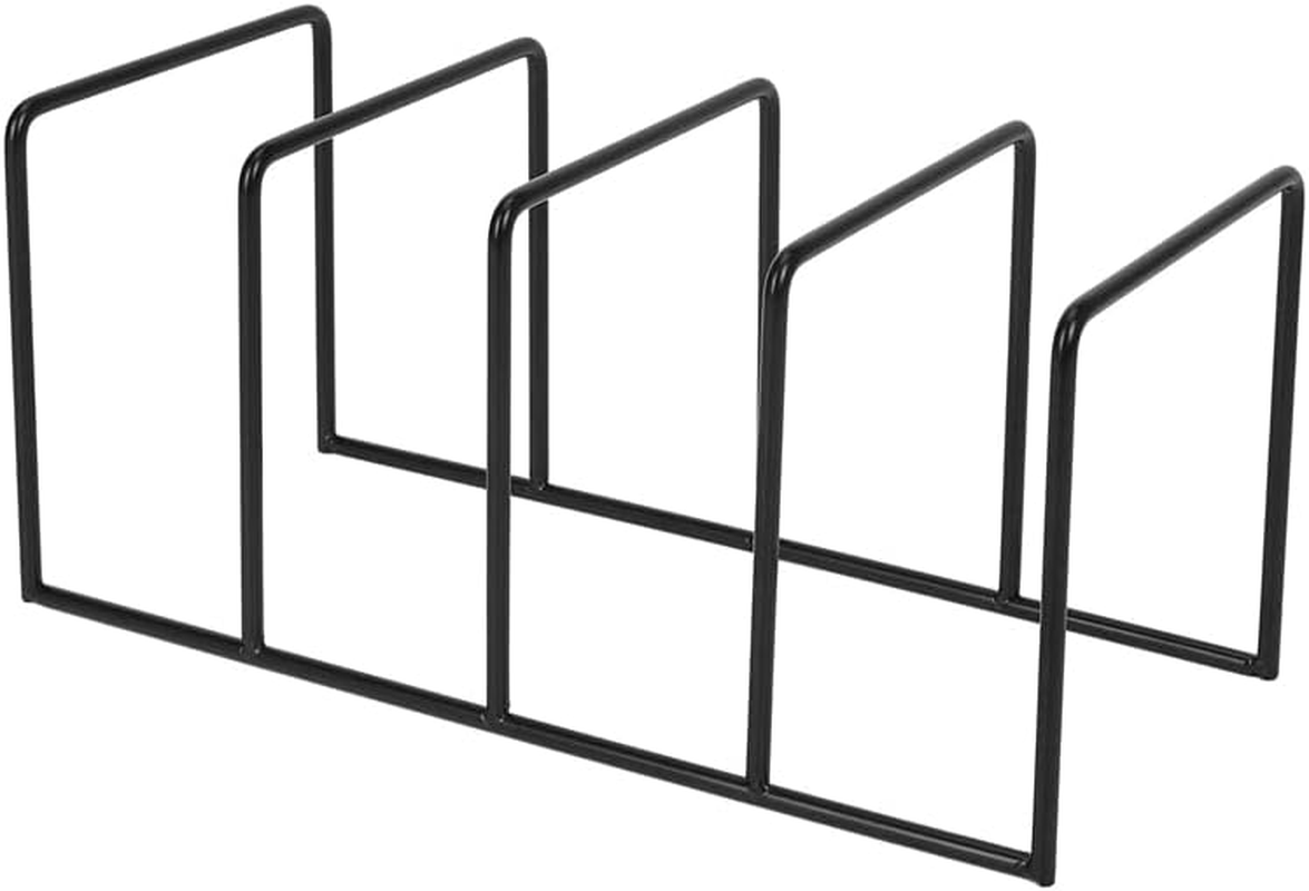 Hcskoss Metal Vinyl Record Display Shelf Turntable Storage Shelf Exhibit Stand Holder (Black, 26 * 12 * 12)