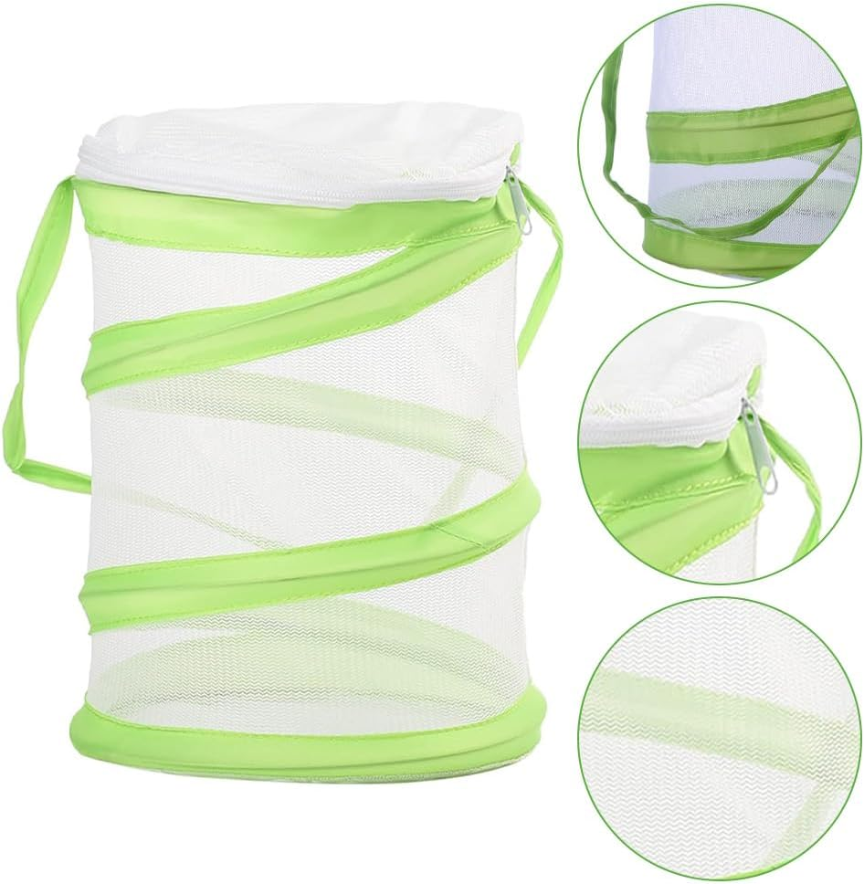 Butterfly Habitat Cage,Portable Insect Catcher Net,Foldable Mesh Cage,For Insect Watching and Catching,16 X 20 Cm image number 4